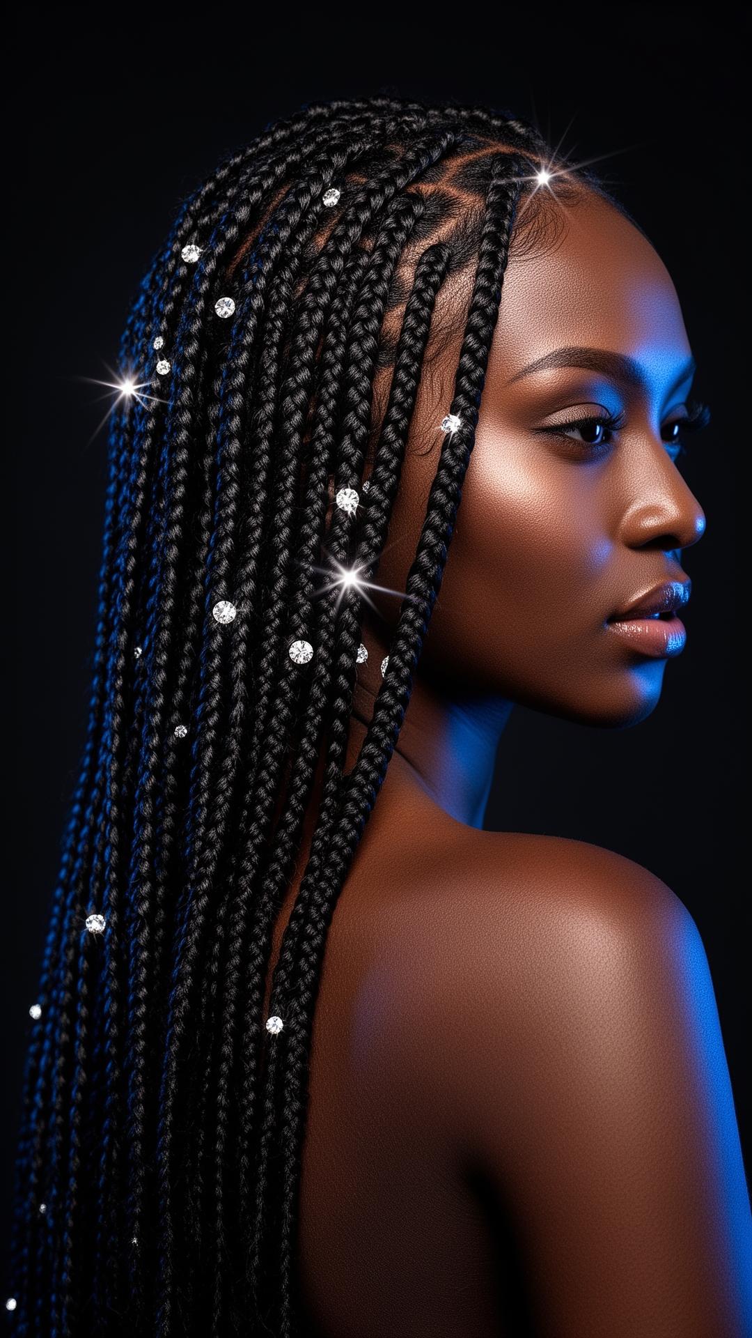 Luxury braided hairstyle by Skyeluxe